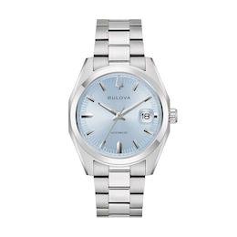 Men’s Bulova Surveyor Automatic Watch with Blue Dial (Model: 96B469)