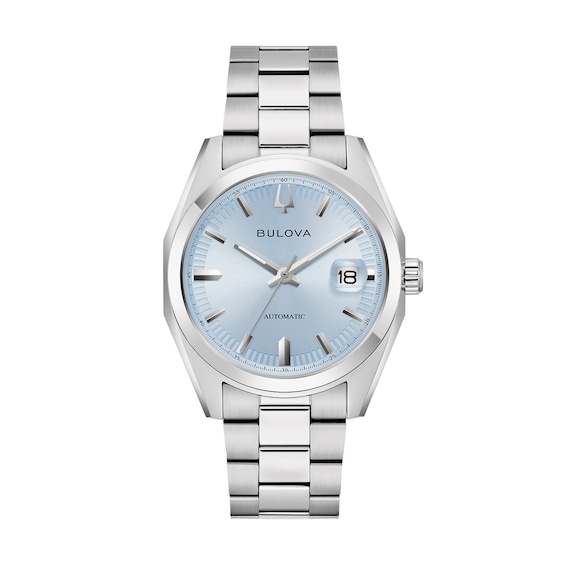 Menâs Bulova Surveyor Automatic Watch with Blue Dial (Model: 96B469)
