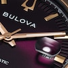 Thumbnail Image 4 of Men’s Bulova Rose-Tone IP Automatic Watch with Purple Dial (Model: 97B234)