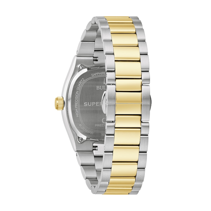 Main Image 3 of Men’s Bulova Super Seville Two-Tone Analog Watch with Black Cushion Dial (Model: 98B458)