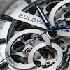 Thumbnail Image 4 of Men’s Bulova Dress Classic Sutton Automatic Watch with Silver-Tone Dial and Blue Leather Strap (Model: 96A330)