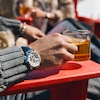 Thumbnail Image 5 of Men’s Bulova Dress Classic Sutton Automatic Watch with Silver-Tone Dial and Blue Leather Strap (Model: 96A330)