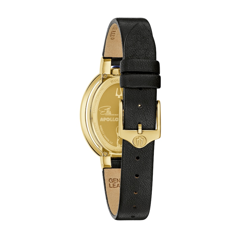 Main Image 3 of Ladies’ Bulova Rubaiyat Gold-Tone IP Analog Watch with White Dial and Diamond Accent (Model: 97P180)