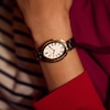 Thumbnail Image 5 of Ladies’ Bulova Rubaiyat Gold-Tone IP Analog Watch with White Dial and Diamond Accent (Model: 97P180)