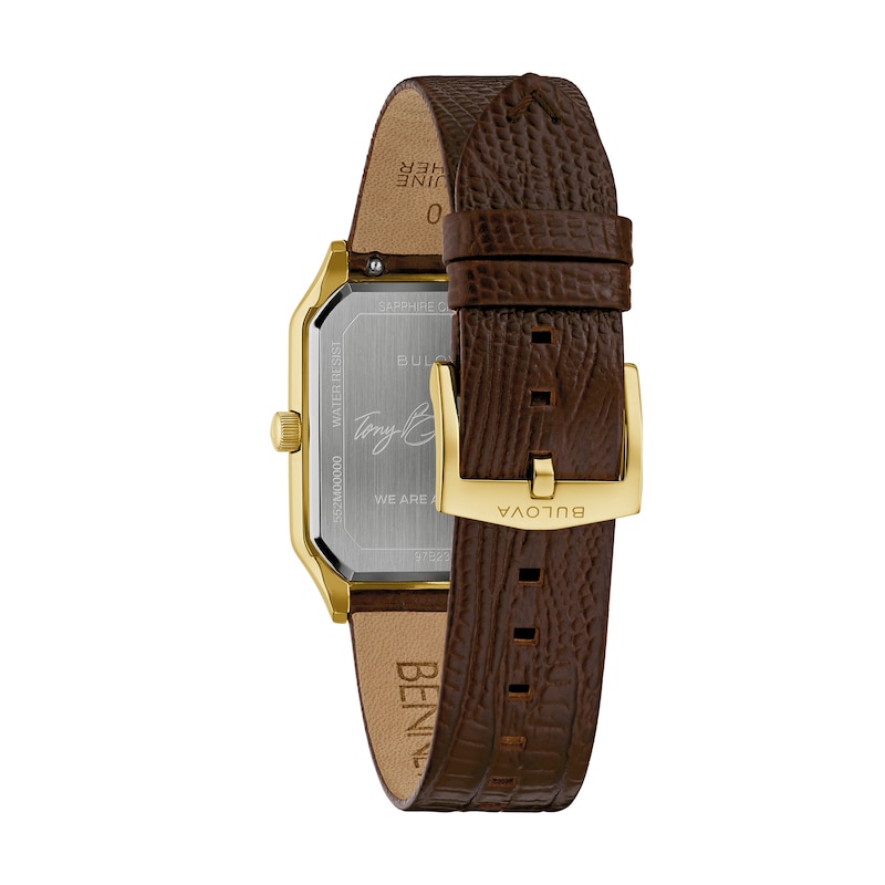 Main Image 3 of Men’s Bulova Classic Tony Bennett Gold-Tone IP Analog Watch with Black Dial (Model: 97B235)