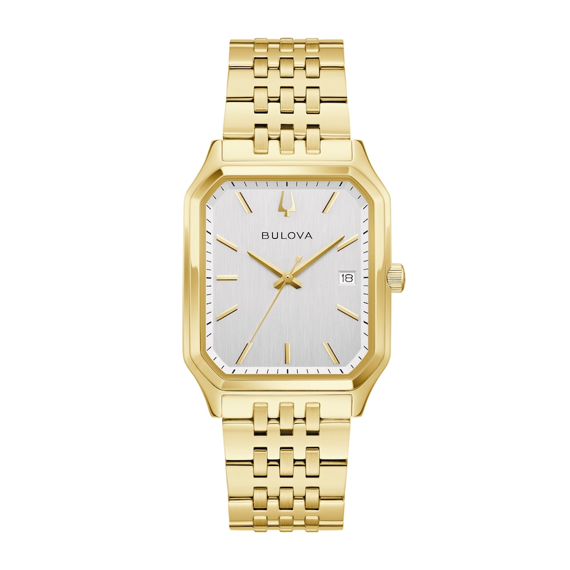 Main Image 1 of Men’s Bulova Classic Tony Bennett Gold-Tone IP Analog Watch with Silver-Tone Dial (Model: 97B236)
