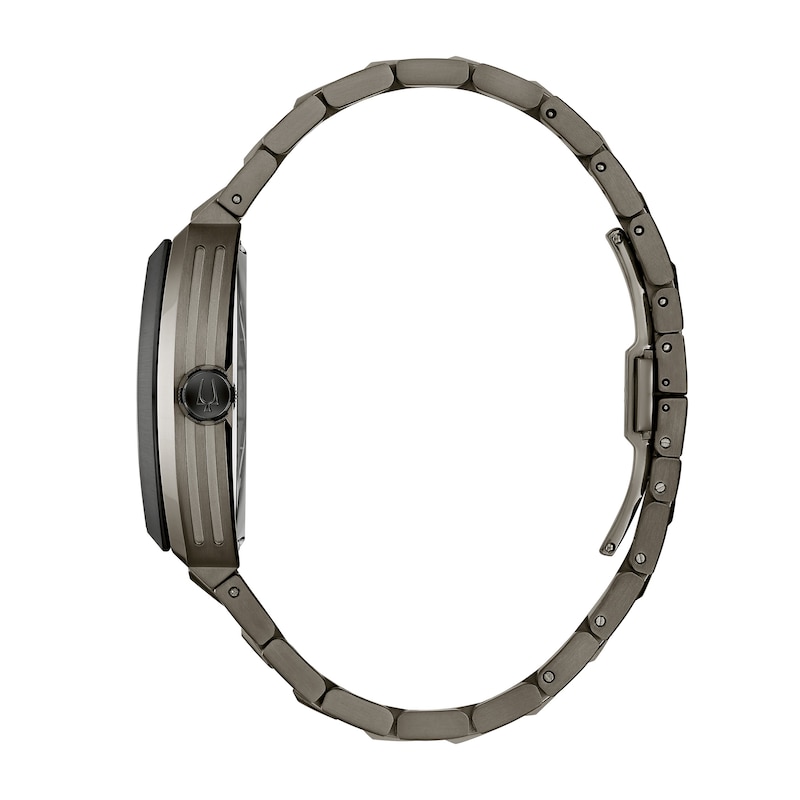Main Image 2 of Men’s Bulova Machina Gray IP Tonneau Automatic Watch with Green Dial (Model: 98A321)