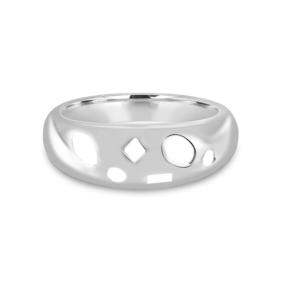 Domed Mixed-Shape Birthstone Ring (4-7 Stones)