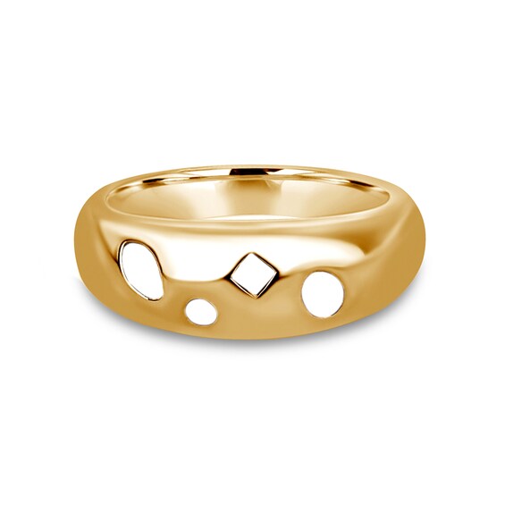 Domed Mixed-Shape Birthstone Ring (4-7 Stones)