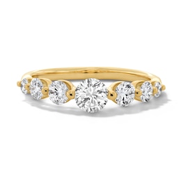 1 CT. T.W. Lab-Grown Diamond Seven-Stone Band in 10K Gold (F/VS2)