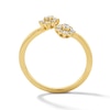 Thumbnail Image 3 of 1/4 CT. T.W. Certified Lab-Grown Diamond Starburst Open Bypass Ring in 10K Gold (F/VS2)