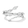Thumbnail Image 1 of 1 CT. T.W. Marquise-Cut Certified Lab-Grown Diamond Wraparound Bypass Ring in 10K White Gold (F/VS2)