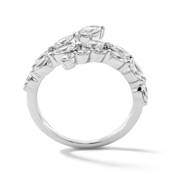 1 CT. T.w. Marquise-Cut Certified Lab-Grown Diamond Wraparound Bypass Ring in 10K White Gold (F/Vs2)