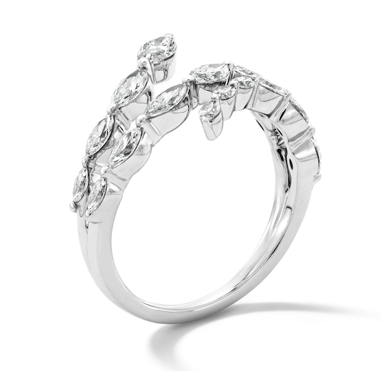 1 CT. T.w. Marquise-Cut Certified Lab-Grown Diamond Wraparound Bypass Ring in 10K White Gold (F/Vs2)
