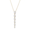 Thumbnail Image 1 of 1 CT. T.W. Marquise-Cut Certified Lab-Grown Diamond Tapered Drop Necklace in 10K Gold (F/VS2)