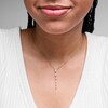 Thumbnail Image 2 of 1 CT. T.W. Marquise-Cut Certified Lab-Grown Diamond Tapered Drop Necklace in 10K Gold (F/VS2)