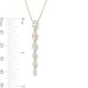 Thumbnail Image 4 of 1 CT. T.W. Marquise-Cut Certified Lab-Grown Diamond Tapered Drop Necklace in 10K Gold (F/VS2)