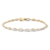 Thumbnail Image 1 of 3 CT. T.W. Marquise-Cut Certified Lab-Grown Diamond Bracelet in 10K Gold (F/VS2)