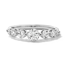 1 CT. T.W. Lab-Grown Diamond Seven-Stone Band in 10K White Gold (F/VS2)