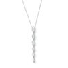 Thumbnail Image 1 of 1 CT. T.W. Marquise-Cut Certified Lab-Grown Diamond Journey Necklace in 10K White Gold (F/VS2)