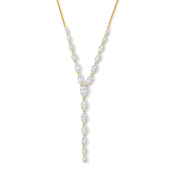 2-3/4 CT. T.w. Marquise-Cut Certified Lab-Grown Diamond âYâ Necklace in 10K Gold (F/Vs2)