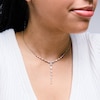 Thumbnail Image 2 of 2-3/4 CT. T.W. Marquise-Cut Certified Lab-Grown Diamond “Y” Necklace in 10K Gold (F/VS2)