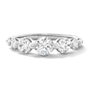 Thumbnail Image 1 of 1-1/2 CT. T.W. Certified Lab-Grown Diamond Seven-Stone Band in 10K White Gold (F/VS2)