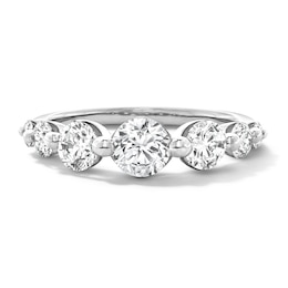 1-1/2 CT. T.W. Lab-Grown Diamond Seven-Stone Band in 10K White Gold (F/VS2)