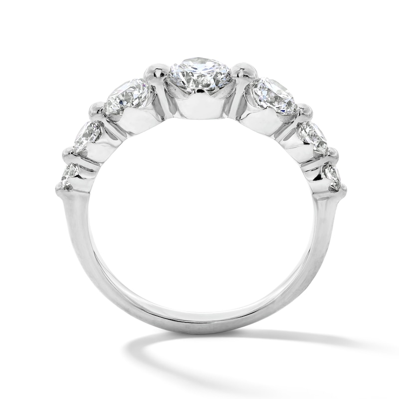 Main Image 3 of 1-1/2 CT. T.W. Certified Lab-Grown Diamond Seven-Stone Band in 10K White Gold (F/VS2)