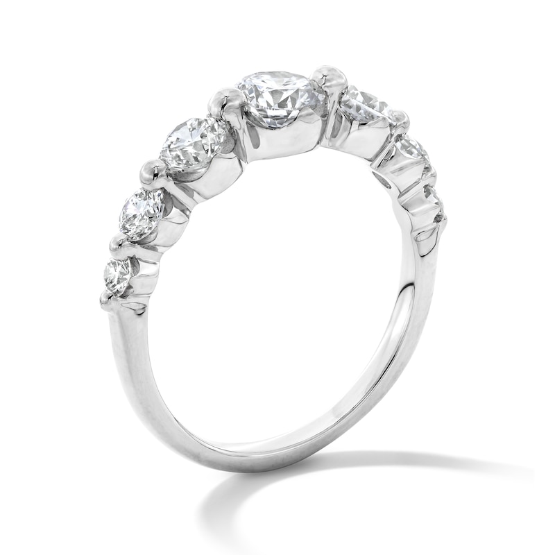 Main Image 4 of 1-1/2 CT. T.W. Certified Lab-Grown Diamond Seven-Stone Band in 10K White Gold (F/VS2)