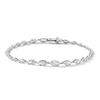 Thumbnail Image 1 of 3 CT. T.W. Marquise-Cut Certified Lab-Grown Diamond Bracelet in 10K White Gold (F/VS2)