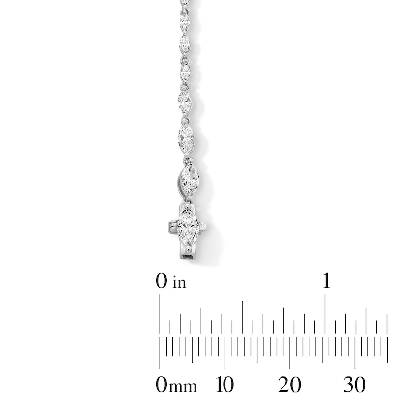 Main Image 3 of 3 CT. T.W. Marquise-Cut Certified Lab-Grown Diamond Bracelet in 10K White Gold (F/VS2)