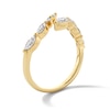 Thumbnail Image 4 of 1/2 CT. T.W. Marquise-Cut Certified Lab-Grown Diamond Bypass Band in 10K Gold (F/VS2)