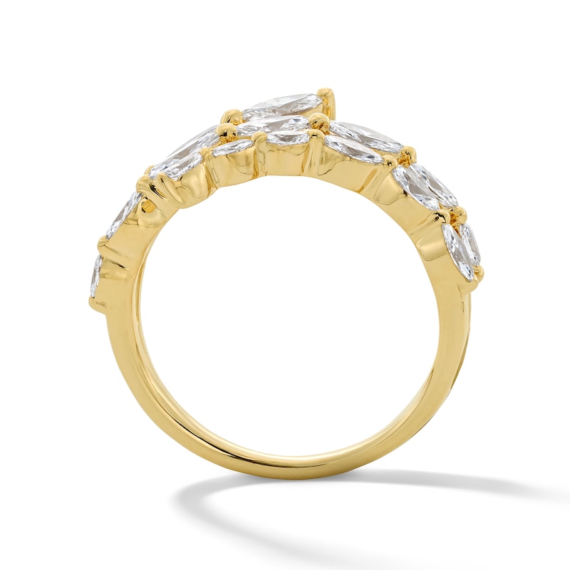 Main Image 3 of 1 CT. T.W. Marquise-Cut Certified Lab-Grown Diamond Wraparound Bypass Ring in 10K Gold (F/VS2)