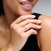 Thumbnail Image 2 of 1/2 CT. T.W. Marquise-Cut Certified Lab-Grown Diamond Five-Stone Band in 10K White Gold (F/VS2)