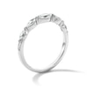 Thumbnail Image 4 of 1/2 CT. T.W. Marquise-Cut Certified Lab-Grown Diamond Five-Stone Band in 10K White Gold (F/VS2)