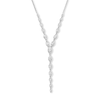 Thumbnail Image 1 of 2-3/4 CT. T.W. Marquise-Cut Certified Lab-Grown Diamond “Y” Necklace in 10K White Gold (F/VS2)