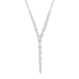 2-3/4 CT. T.W. Marquise-Cut Certified Lab-Grown Diamond “Y” Necklace in 10K White Gold (F/VS2)