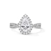 Thumbnail Image 1 of 1-3/8 CT. T.W. Pear-Shaped Certified Lab-Grown Diamond Frame Ring in 14K White Gold (F/VS2)