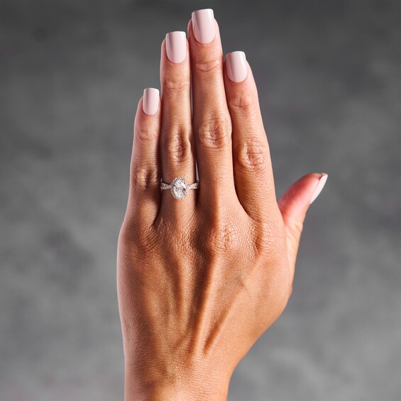 1-3/8 CT. T.w. Oval Certified Lab-Grown Diamond Frame Bridal Set in 14K Gold (F/Vs2)