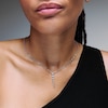 Thumbnail Image 2 of 1 CT. T.W. Certified Lab-Grown Diamond Tapered Drop Necklace in Sterling Silver (F/VS2)