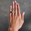 Thumbnail Image 2 of 3/4 CT. T.W. Multi-Stone Diamond Double-Frame Engagement Ring in 10K White Gold