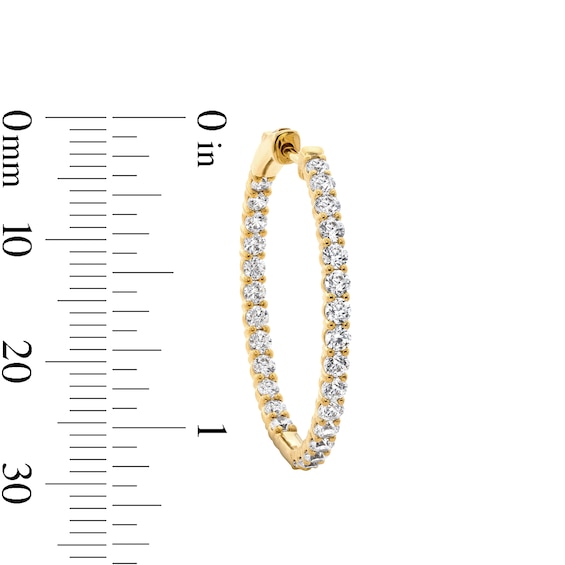 2 CT. T.w. Lab-Grown Diamond Inside-Out Hoop Earrings in 10K Gold (F/Vs2)
