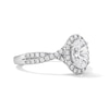 Thumbnail Image 4 of 1-3/8 CT. T.W. Oval Certified Lab-Grown Diamond Frame Ring in 14K White Gold (F/VS2)