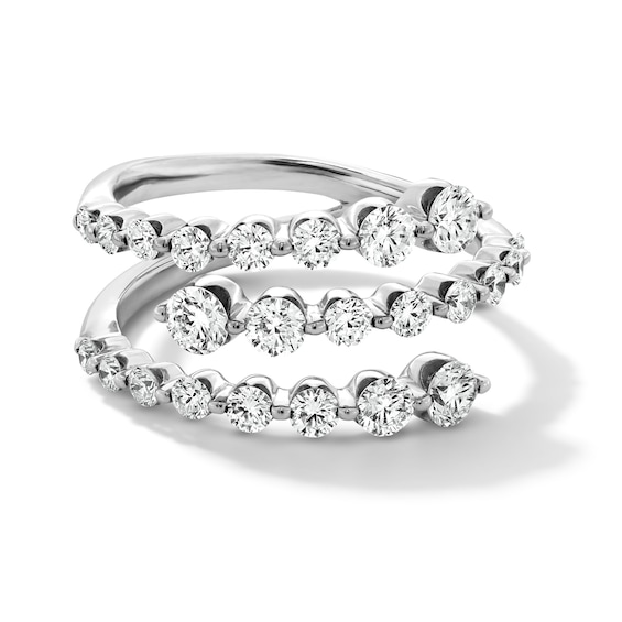 1-1/4 CT. T.w. Certified Lab-Grown Diamond Split Bypass Ring in Sterling Silver (F/Vs2)