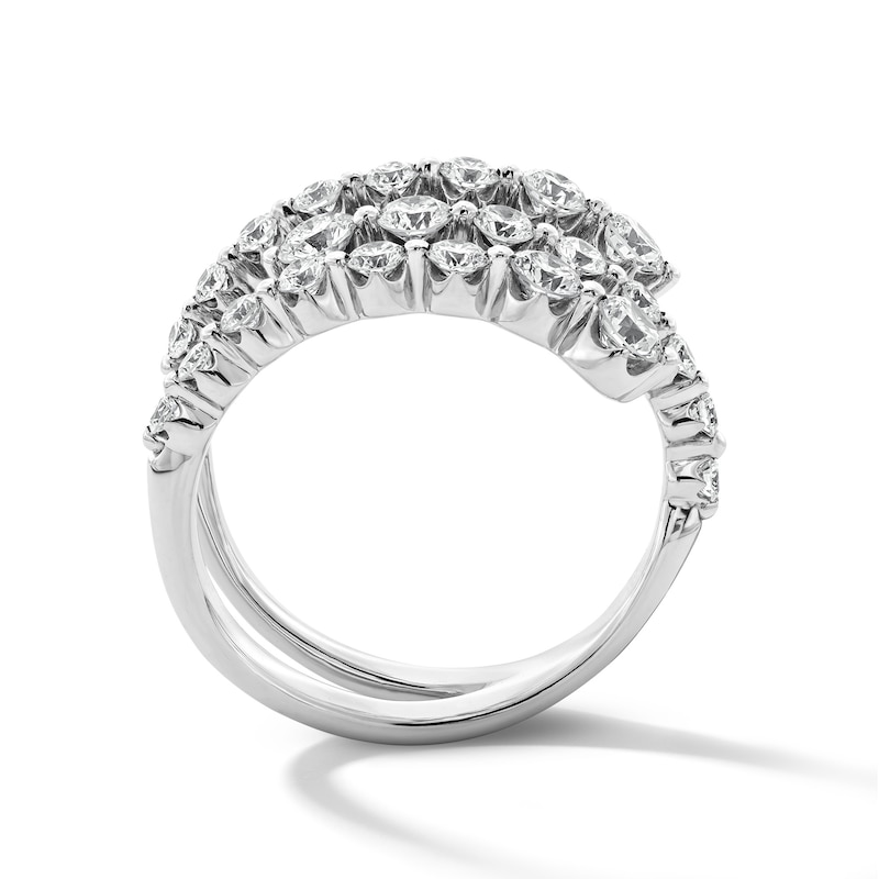 Main Image 3 of 1-1/4 CT. T.W. Certified Lab-Grown Diamond Split Bypass Ring in Sterling Silver (F/VS2)