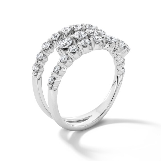 1-1/4 CT. T.w. Certified Lab-Grown Diamond Split Bypass Ring in Sterling Silver (F/Vs2)