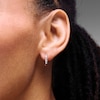 Thumbnail Image 2 of 1/2 CT. T.W. Certified Lab-Grown Diamond Five-Stone Hoop Earrings in 10K Gold (F/VS2)