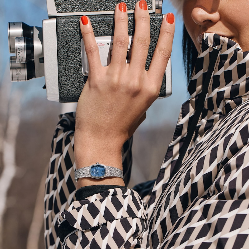 Main Image 5 of Ladies’ Bulova Classic Goddess of Time Analog Watch with Blue Sodalite Dial (Model: 96L343)