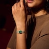 Thumbnail Image 5 of Ladies’ Bulova Classic Goddess of Time Gold-Tone IP Analog Watch with Green Malachite Dial (Model: 97L184)